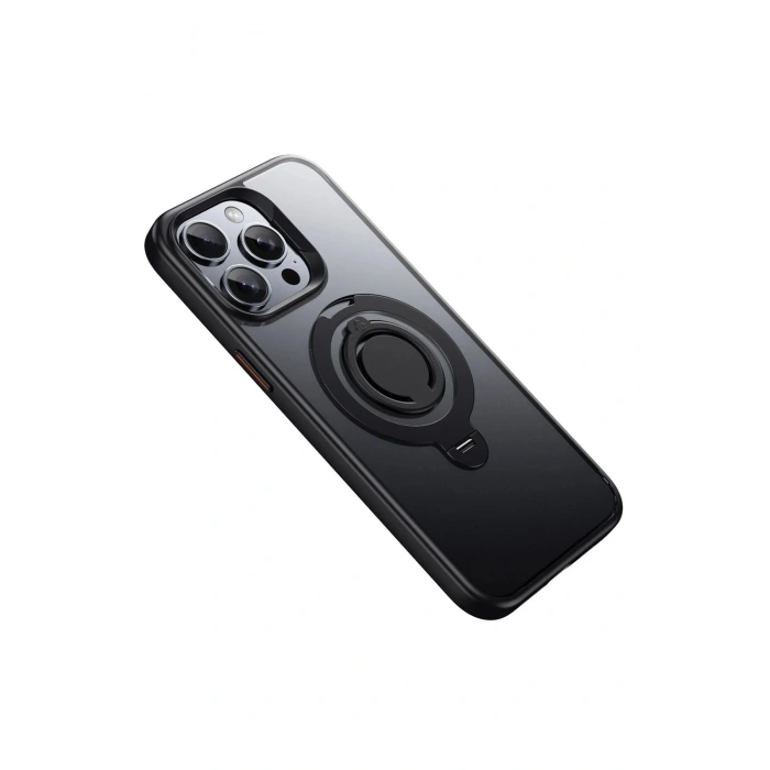 Durukar®  iPhone 15 Pro Max Avatar 360 Dönen Magsafe Kapak - Siyah