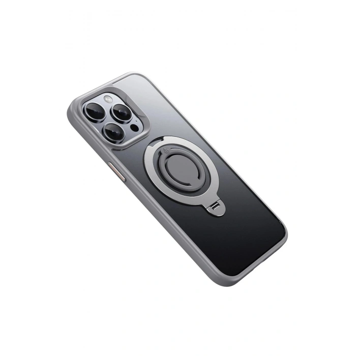 Durukar®  iPhone 15 Pro Max Avatar 360 Dönen Magsafe Kapak - Titan Gri