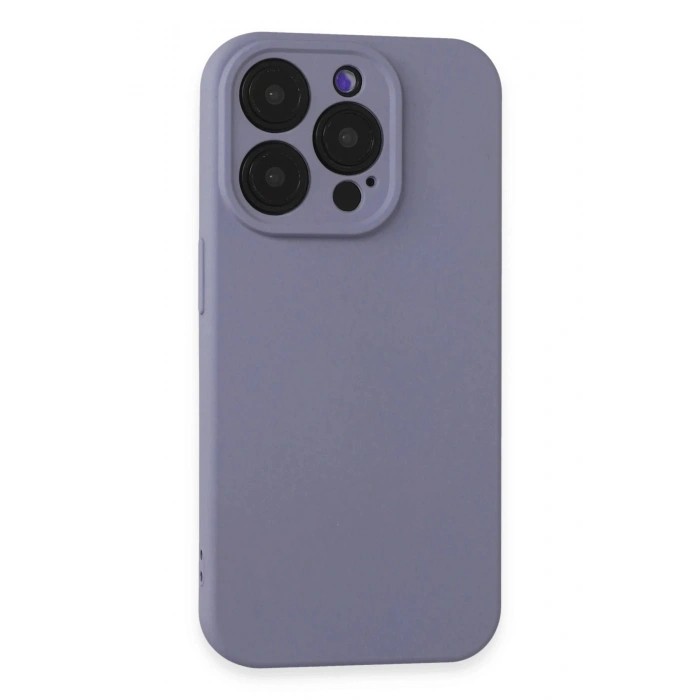 Durukar®  iPhone 15 Pro Max Kılıf Nano içi Kadife Silikon - Lila