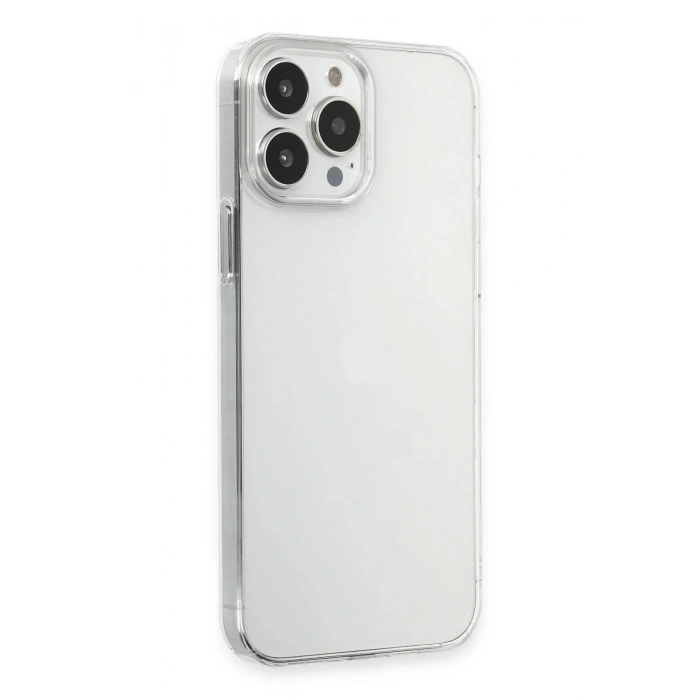 Durukar®  iPhone 15 Pro Max Kılıf Pc Sert Şeffaf Kapak - Şeffaf