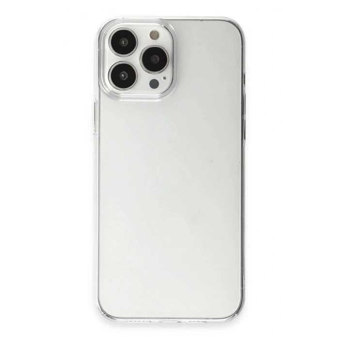 Durukar®  iPhone 15 Pro Max Kılıf Pc Sert Şeffaf Kapak - Şeffaf