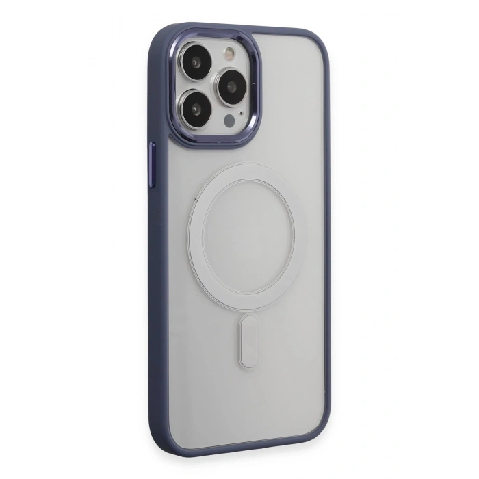 Durukar®  iPhone 15 Pro Max Kılıf Room Magneticsafe Silikon - Sierra Blue