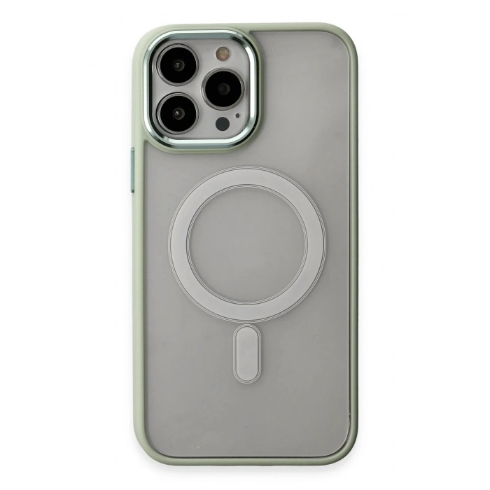 Durukar®  iPhone 15 Pro Max Kılıf Room Magneticsafe Silikon - Su Yeşili