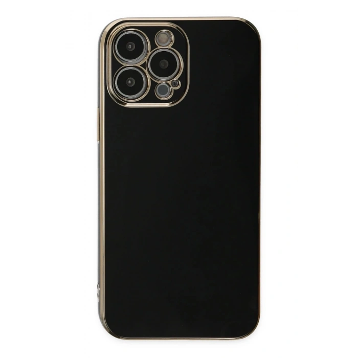 Durukar®  iPhone 15 Pro Max Kılıf Volet Silikon - Siyah