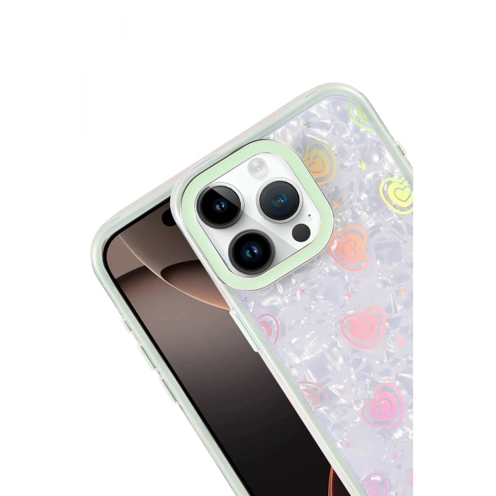 Durukar®   iPhone 15 Pro Max Lumi Desenli Kapak - Yeşil