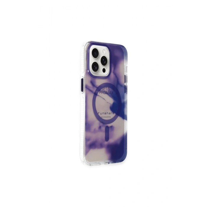 Durukar®  iPhone 15 Pro Max Phantom Magsafe Kapak - Mor