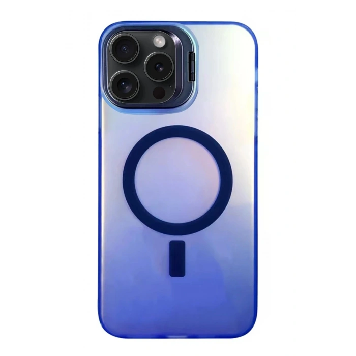 Durukar®  iPhone 15 Pro Max Primera Magsafe Standlı Kapak - Lacivert