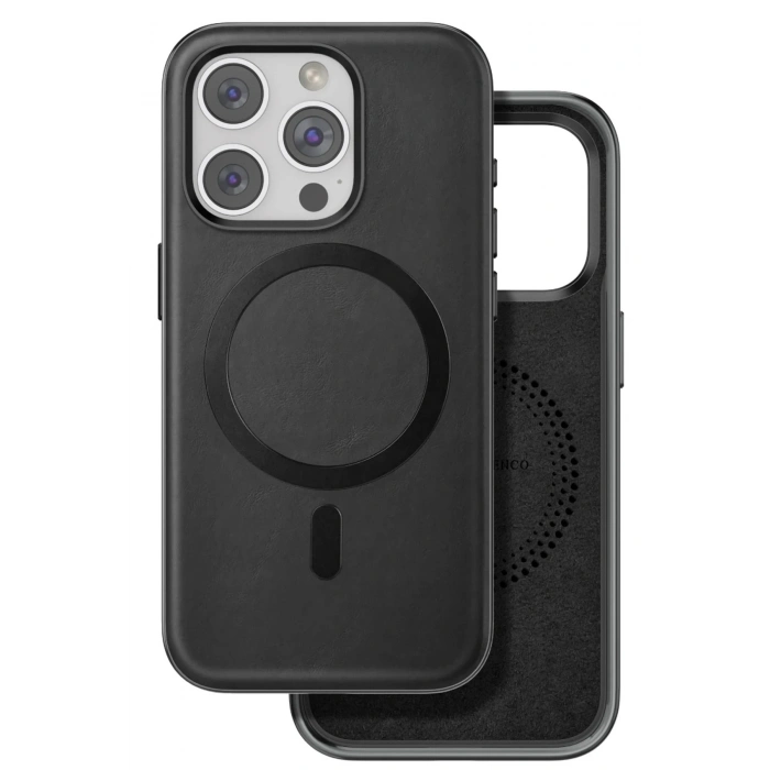 Durukar®  iPhone 15 Pro Max Puskas Magsafe Kapak - Siyah