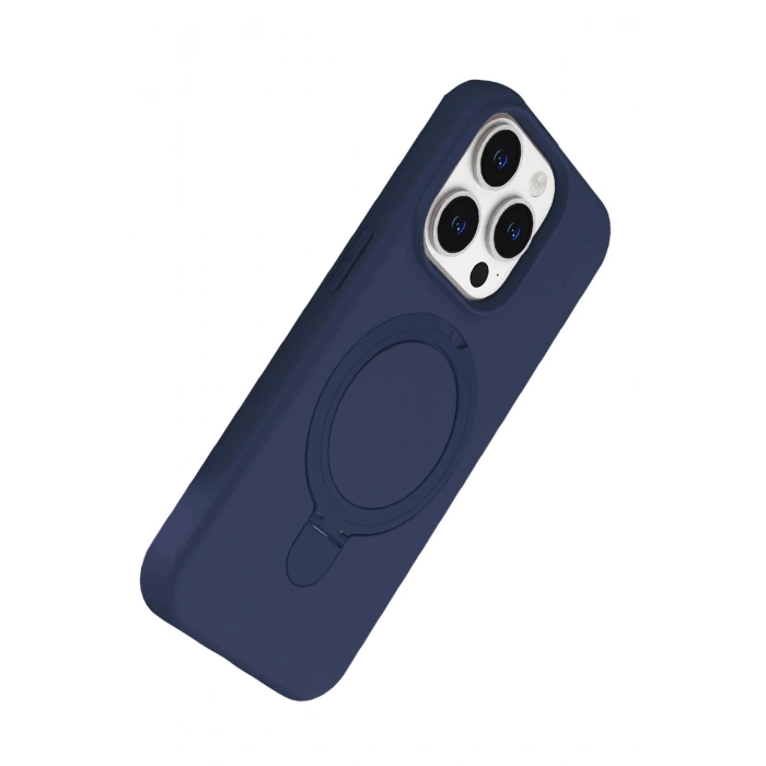 Durukar®   iPhone 15 Pro Max Regal Magsafe Standlı Kapak - Lacivert