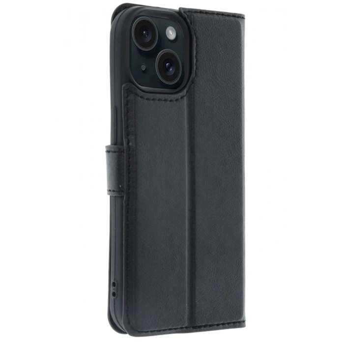 Durukar®   iPhone 15 Trend S Plus Kapaklı Kılıf - Siyah