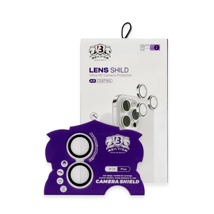 Durukar®  iPhone 16 Bilvis Titan Kamera Lens - Gümüş