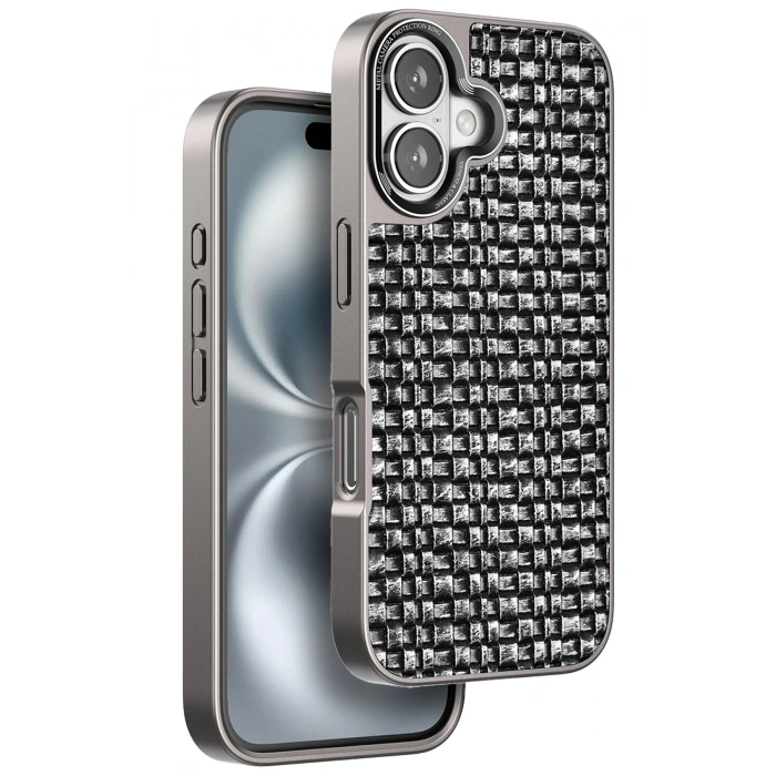 Durukar®  iPhone 16 Brand Kapak - Gümüş