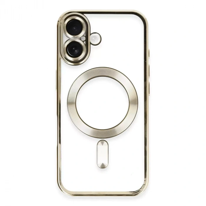 Durukar®   iPhone 16 Kılıf Kross Magneticsafe Kapak - Gold