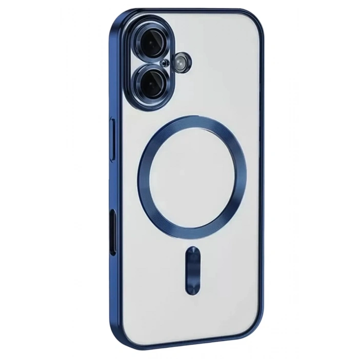 Durukar®   iPhone 16 Kılıf Kross Magneticsafe Kapak - Lacivert
