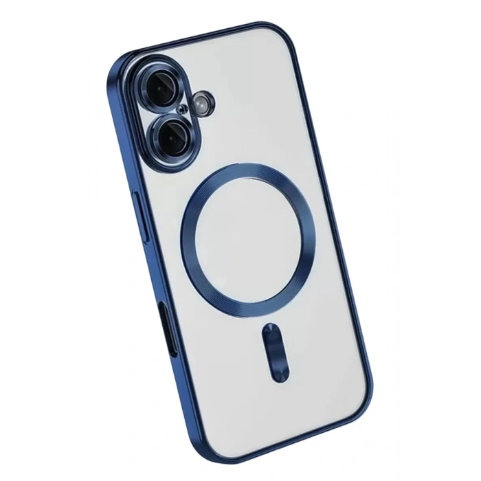 Durukar®   iPhone 16 Kılıf Kross Magneticsafe Kapak - Lacivert