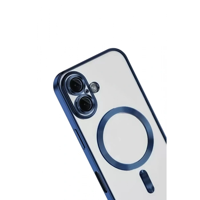 Durukar®   iPhone 16 Kılıf Kross Magneticsafe Kapak - Lacivert