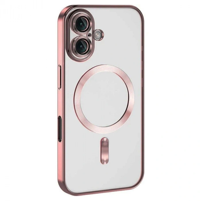 Durukar®  iPhone 16 Kılıf Kross Magneticsafe Kapak - Pembe