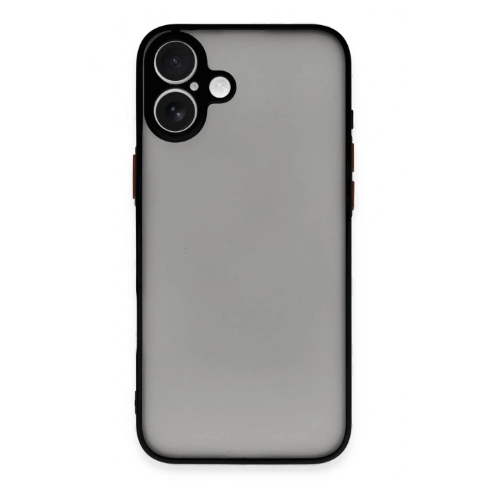 Durukar®  iPhone 16 Kılıf Montreal Silikon Kapak - Siyah