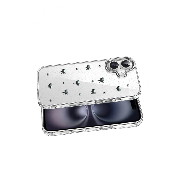 Durukar®   iPhone 16 Plus Fiyonk Desenli Kapak - Desen 1