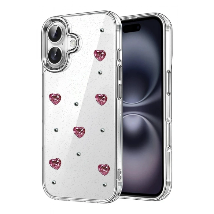 Durukar®   iPhone 16 Plus Fiyonk Desenli Kapak - Desen 3