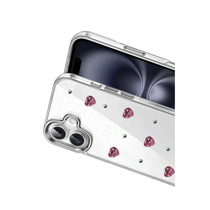 Durukar®   iPhone 16 Plus Fiyonk Desenli Kapak - Desen 3