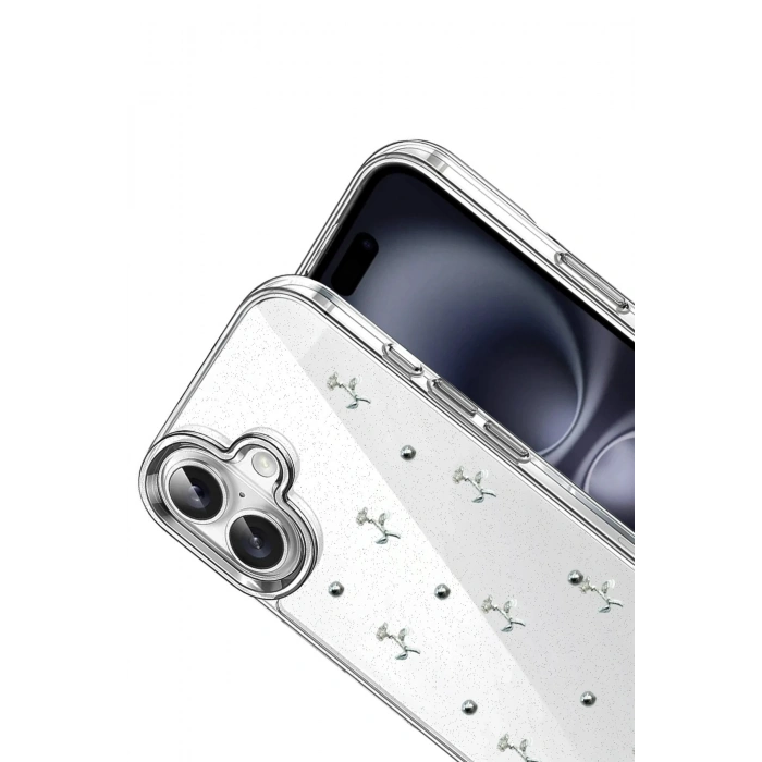 Durukar®   iPhone 16 Plus Fiyonk Desenli Kapak - Desen 4