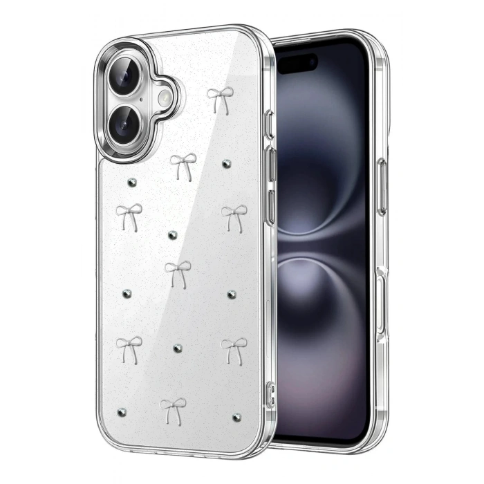 Durukar®   iPhone 16 Plus Fiyonk Desenli Kapak - Desen 5
