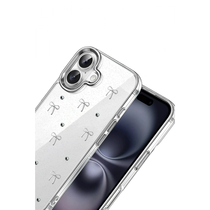 Durukar®   iPhone 16 Plus Fiyonk Desenli Kapak - Desen 5