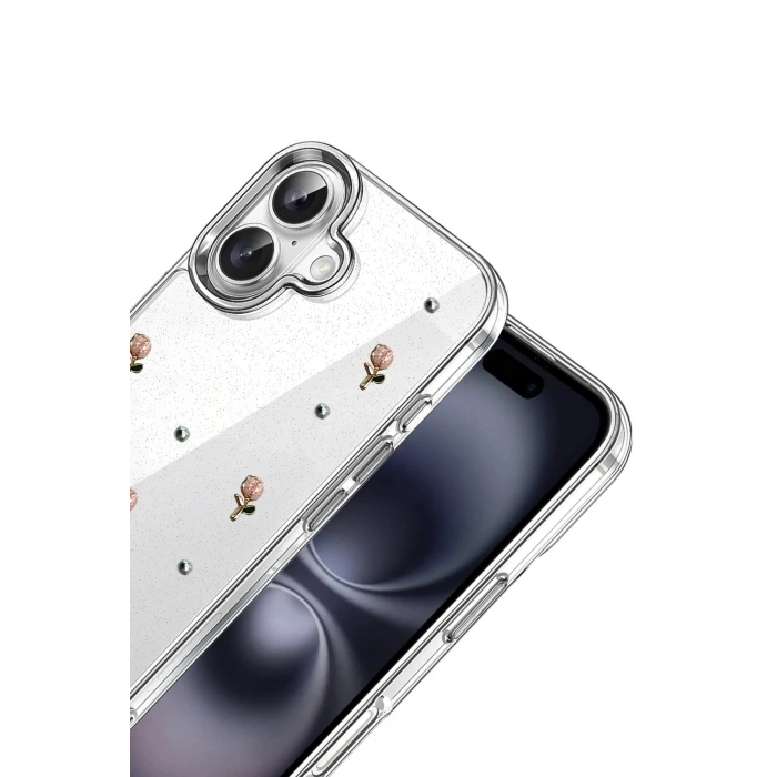 Durukar®   iPhone 16 Plus Fiyonk Desenli Kapak - Desen 6