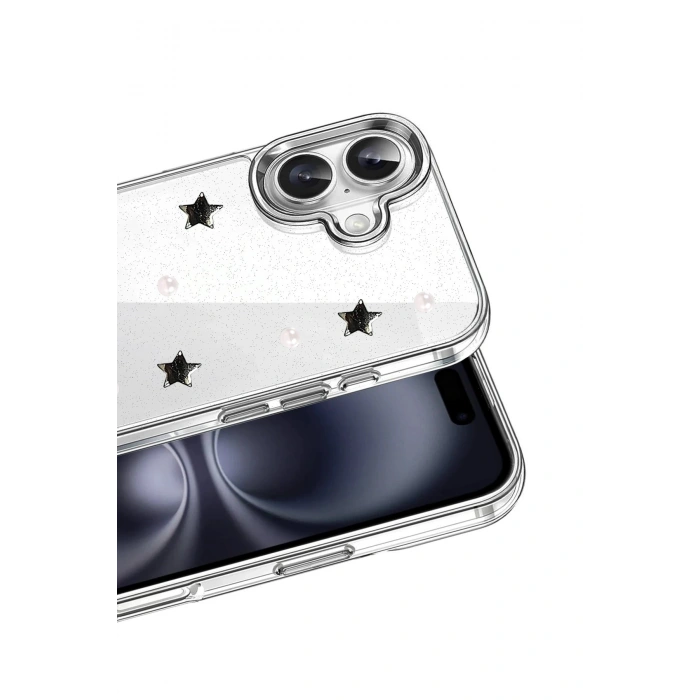 Durukar®   iPhone 16 Plus Fiyonk Desenli Kapak - Desen 7