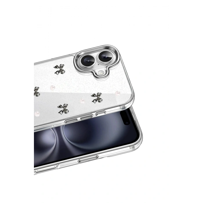 Durukar®   iPhone 16 Plus Fiyonk Desenli Kapak - Desen 8
