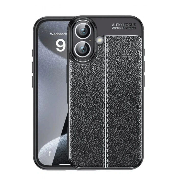 Durukar®  iPhone 16 Plus Kılıf Auto Focus Kapak - Siyah