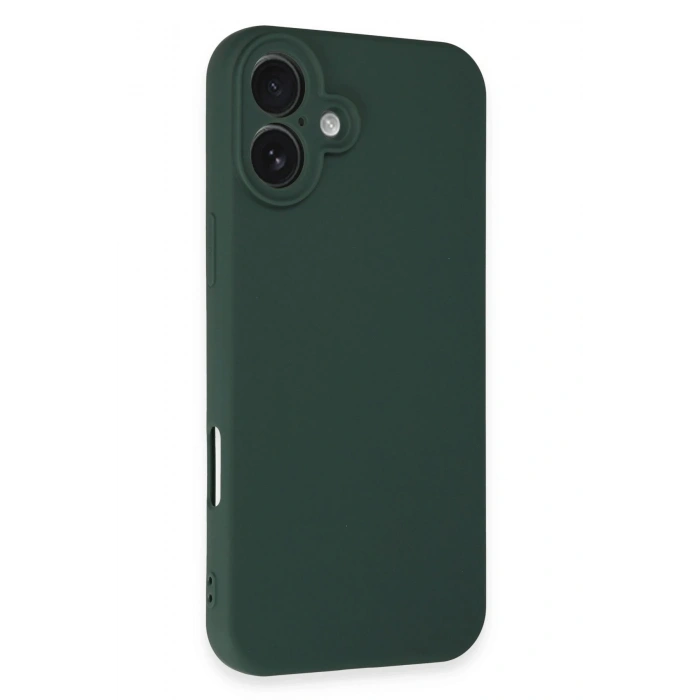 Durukar®  iPhone 16 Plus Kılıf First Silikon - Koyu Yeşil