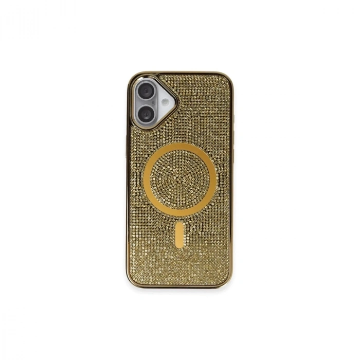 Durukar®  iPhone 16 Plus Kılıf Helen Magsafe Kapak - Gold