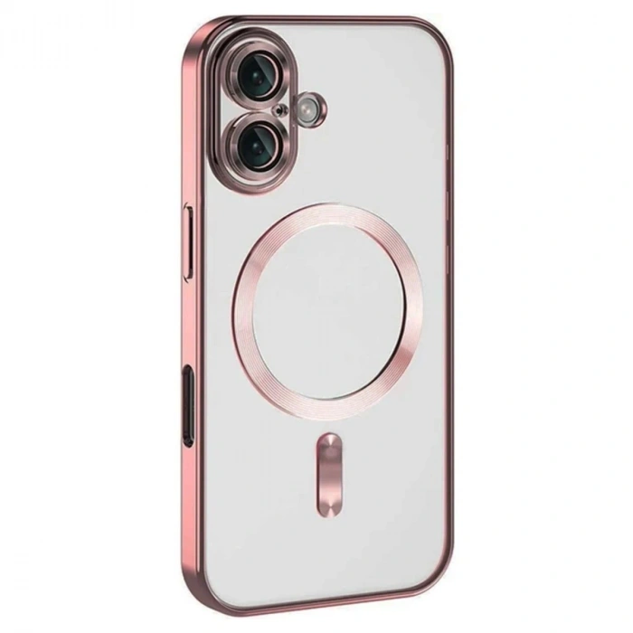 Durukar®  iPhone 16 Plus Kılıf Kross Magneticsafe Kapak - Pembe