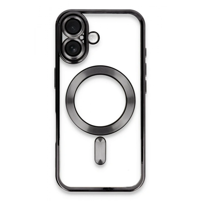 Durukar®  iPhone 16 Plus Kılıf Kross Magneticsafe Kapak - Siyah