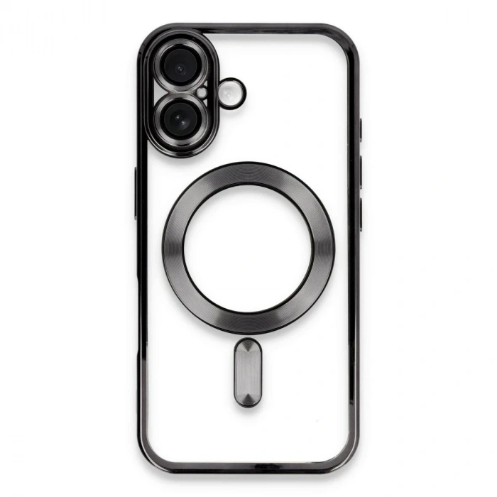 Durukar®  iPhone 16 Plus Kılıf Kross Magneticsafe Kapak - Siyah