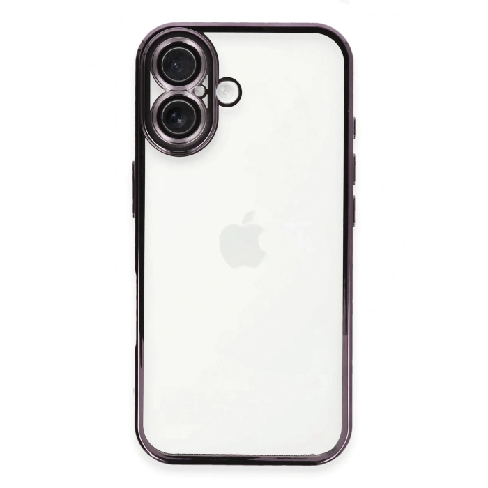 Durukar®  iPhone 16 Plus Kılıf  Lensli Silikon - Mor