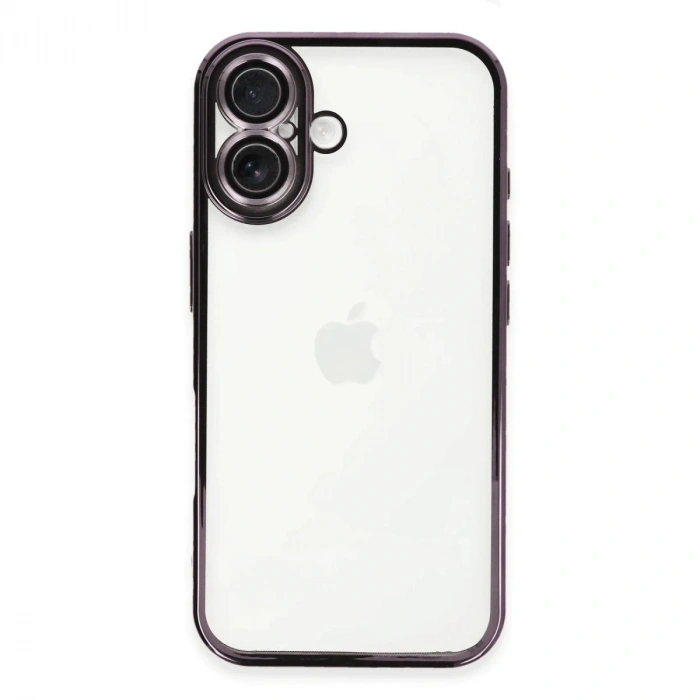 Durukar®  iPhone 16 Plus Kılıf  Lensli Silikon - Mor