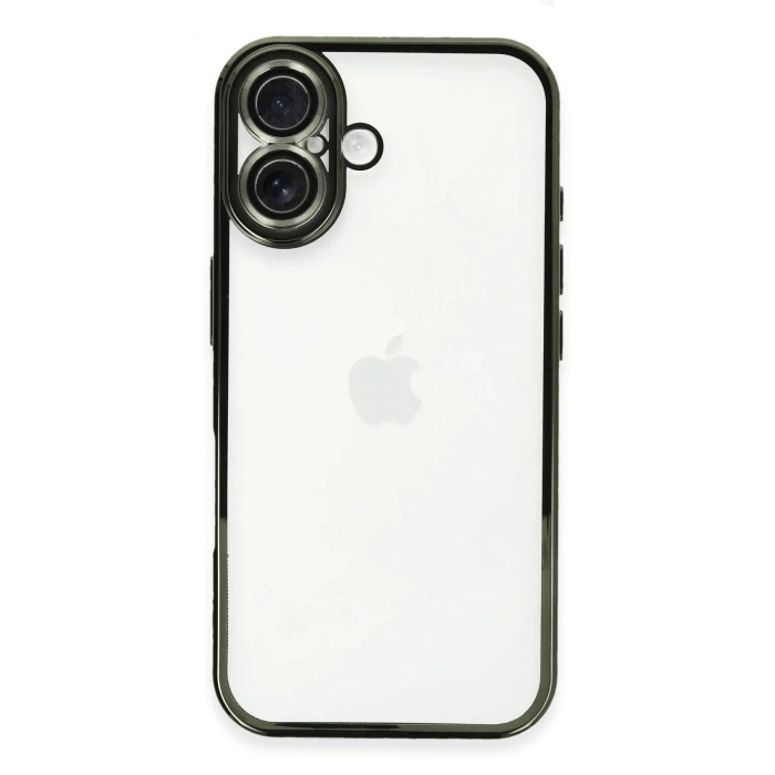 Durukar®  iPhone 16 Plus Kılıf  Lensli Silikon - Yeşil