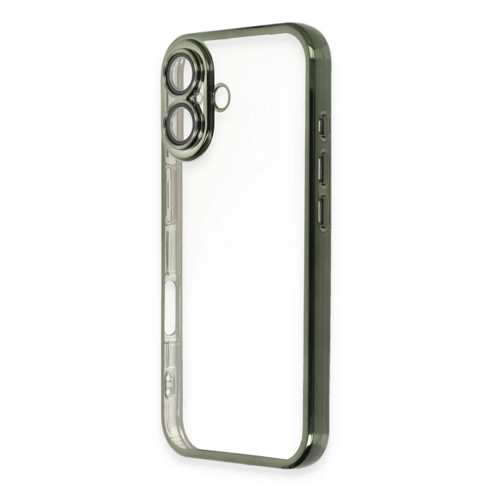 Durukar®  iPhone 16 Plus Kılıf  Lensli Silikon - Yeşil