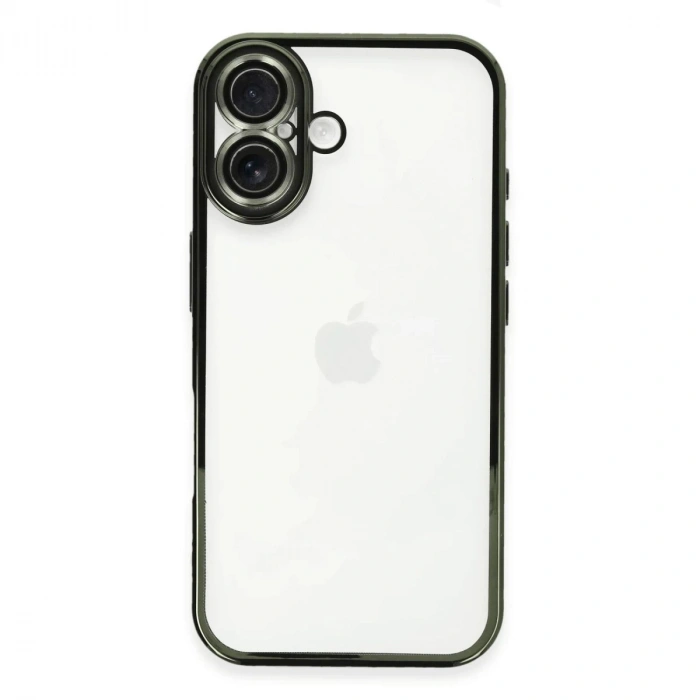 Durukar®  iPhone 16 Plus Kılıf  Lensli Silikon - Yeşil