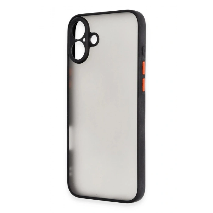 Durukar®  iPhone 16 Plus Kılıf Montreal Silikon Kapak - Siyah