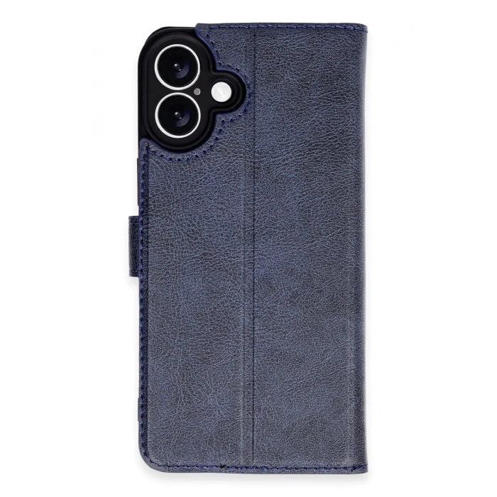 Durukar®  iPhone 16 Plus Kılıf Trend S Plus Kapaklı Kılıf - Lacivert