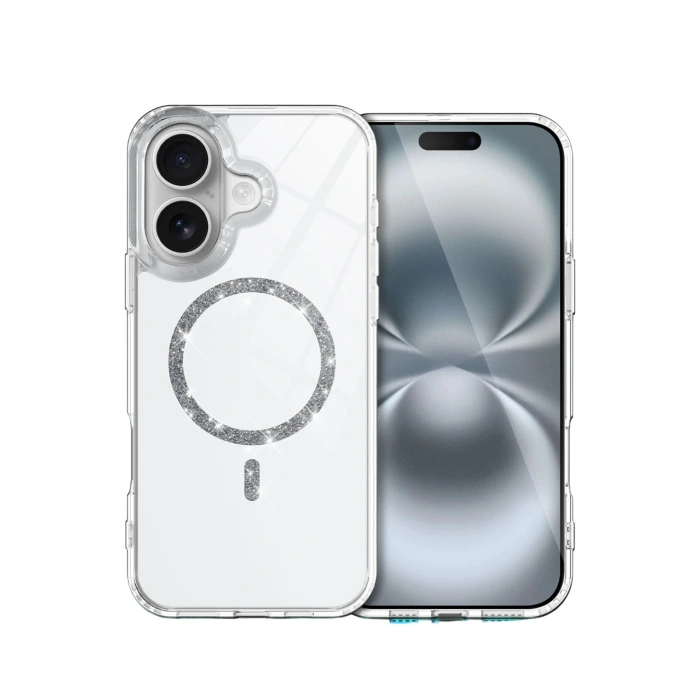 Durukar® iPhone 16 Plus Live Diamond Magsafe Case - Transparent