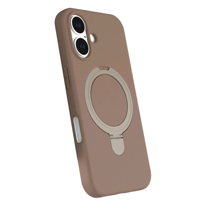 Durukar®   iPhone 16 Plus Regal Magsafe Standlı Kapak - Çöl Titanyum