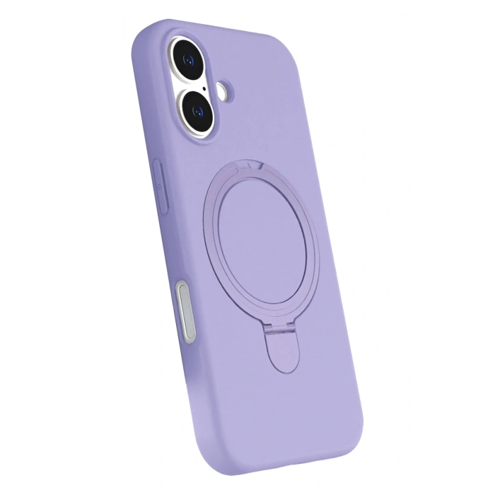 Durukar®   iPhone 16 Plus Regal Magsafe Standlı Kapak - Lila