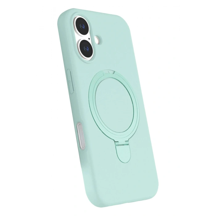 Durukar®   iPhone 16 Plus Regal Magsafe Standlı Kapak - Su Yeşili