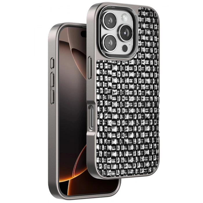 Durukar®  iPhone 16 Pro Brand Kapak - Gümüş