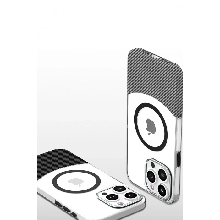Durukar®  iPhone 16 Pro Carbon Puzzle Magsafe Kapak - Desert